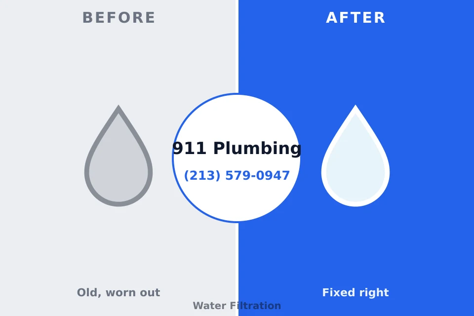 Before and after: plumbing company New Albany, IN